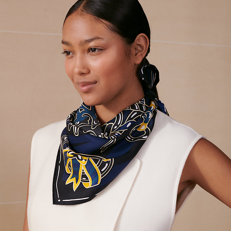 Candy Libris scarf 70 - Blue | Hermès Mainland China